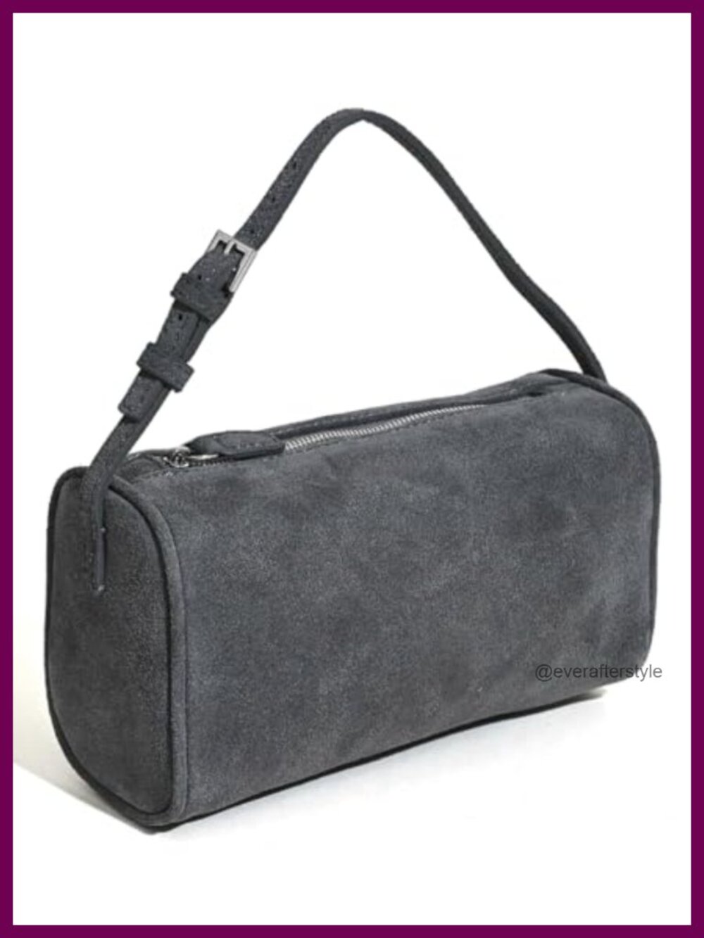 Slouchy Suede Hobo Bag PU Leather Crescent Crossbody Shoulder Purse